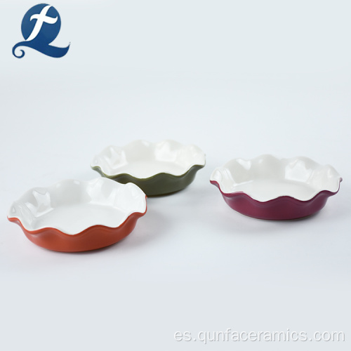 Plato de ensalada de fruta de cerámica personalizado moderno